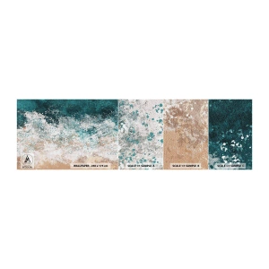 Amostra de Papel de Parede Standard Eco - Histórias do mar - Água, Praia, Mar - 100x30 cm