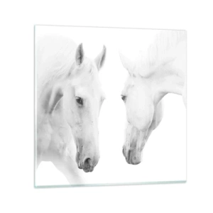 Quadro em vidro - Será amizade...? - 30x30 cm