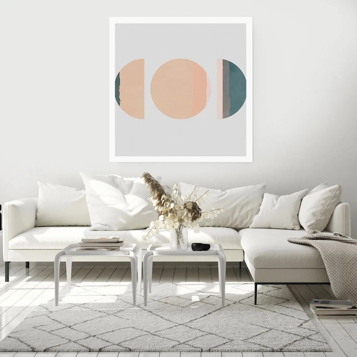 Pôster - Círculo entre círculos - 60x60 cm