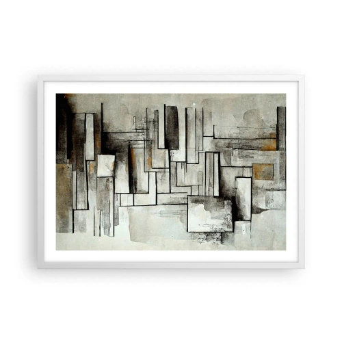 Pôster em moldura branca - O poder da simplicidade - 70x50 cm