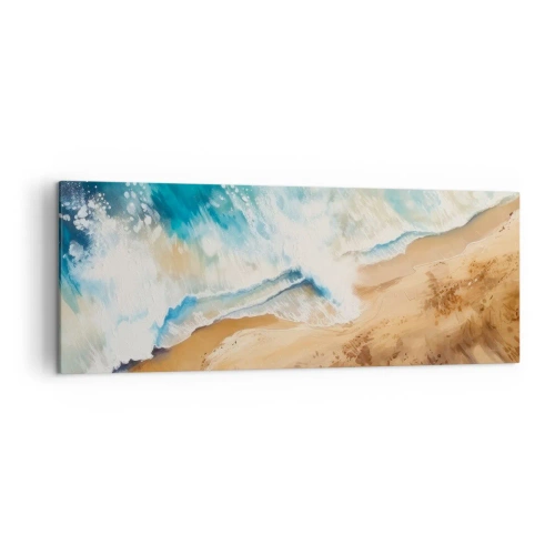 Quadro em tela - A onda que retorna - 140x50 cm