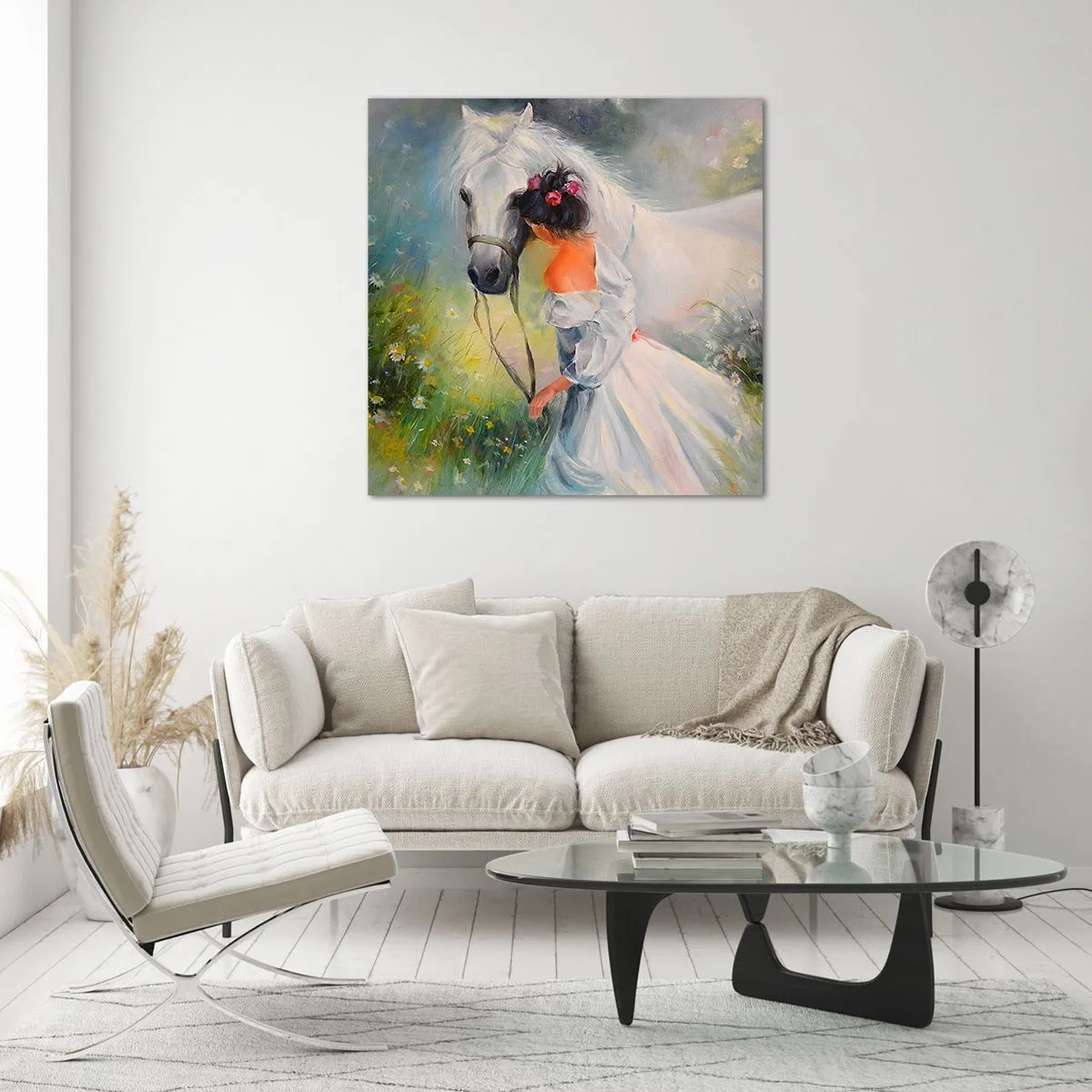 Quadro em vidro - Como um belo sonho - 40x40 cm