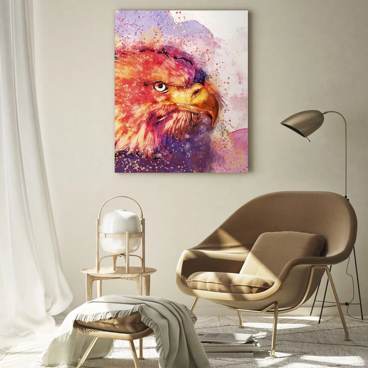 Quadro em vidro - Não quer saber o que estou a pensar - 80x120 cm