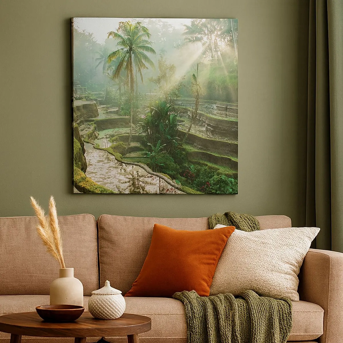 Quadro em tela - Crescer ao sol - 30x30 cm