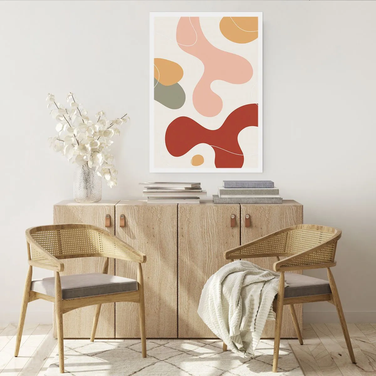 Pôster - Ziguezagues ornamentais - 70x100 cm