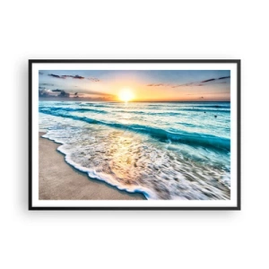 Pôster com moldura preta - Uma visão que vale a pena - 100x70 cm