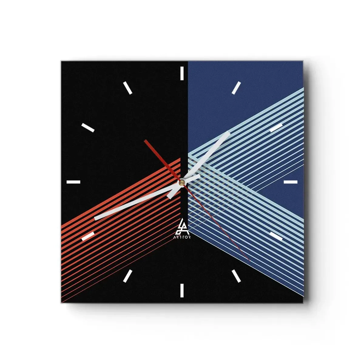 Relógio de parede - Relógio em vidro - Uma história simples - 30x30 cm