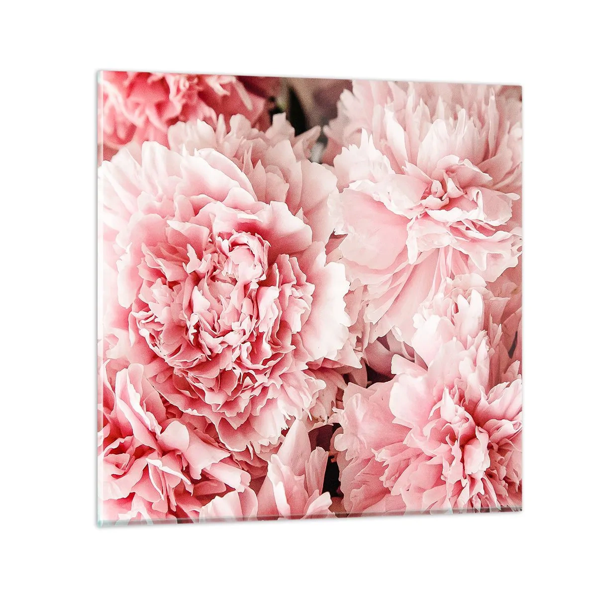 Quadro em vidro - Sonho rosa - 40x40 cm