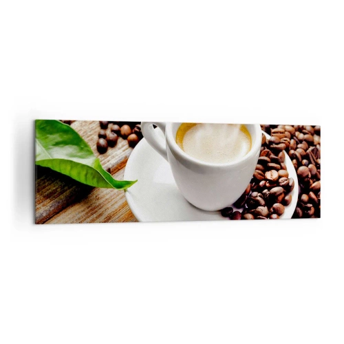 Quadro em tela - Pausa para um café - 160x50 cm