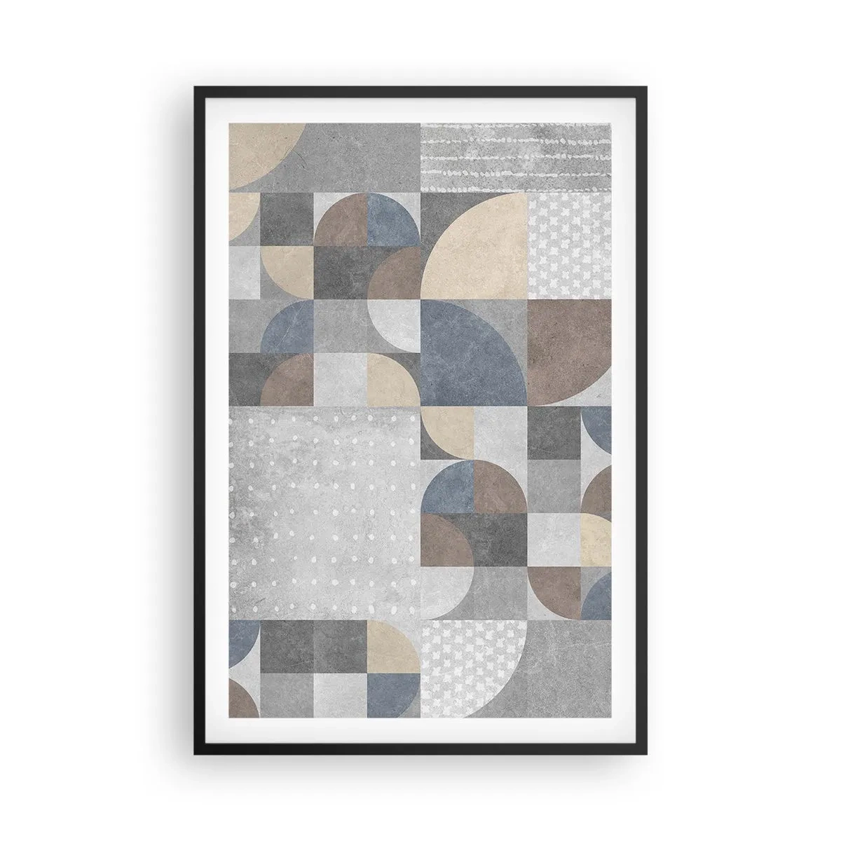 Pôster com moldura preta - Fantasia cerâmica - 61x91 cm