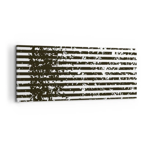 Quadro em tela - Ritmo e ruído - 100x40 cm