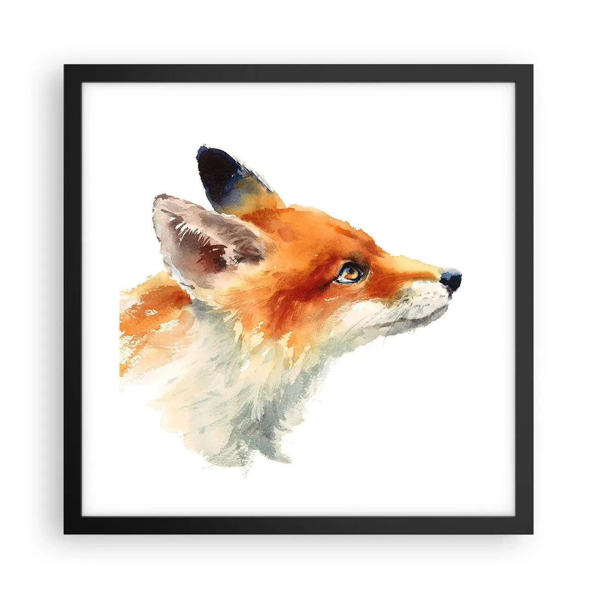 Pôster com moldura preta - Nunca é demais ter cuidado - 40x40 cm