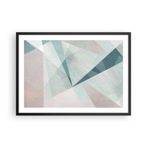 Pôster com moldura preta - Calmo, embora dinâmico - 70x50 cm