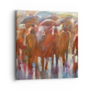 Quadro em tela - Iguais na chuva e no nevoeiro - 40x40 cm