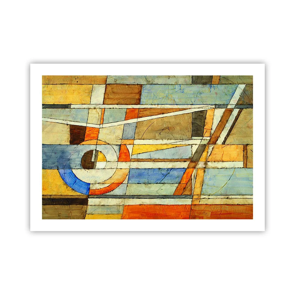 Pôster - Cubismo em construção - 70x50 cm