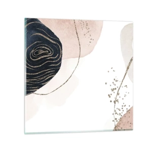 Quadro em vidro - Tudo flui - 40x40 cm