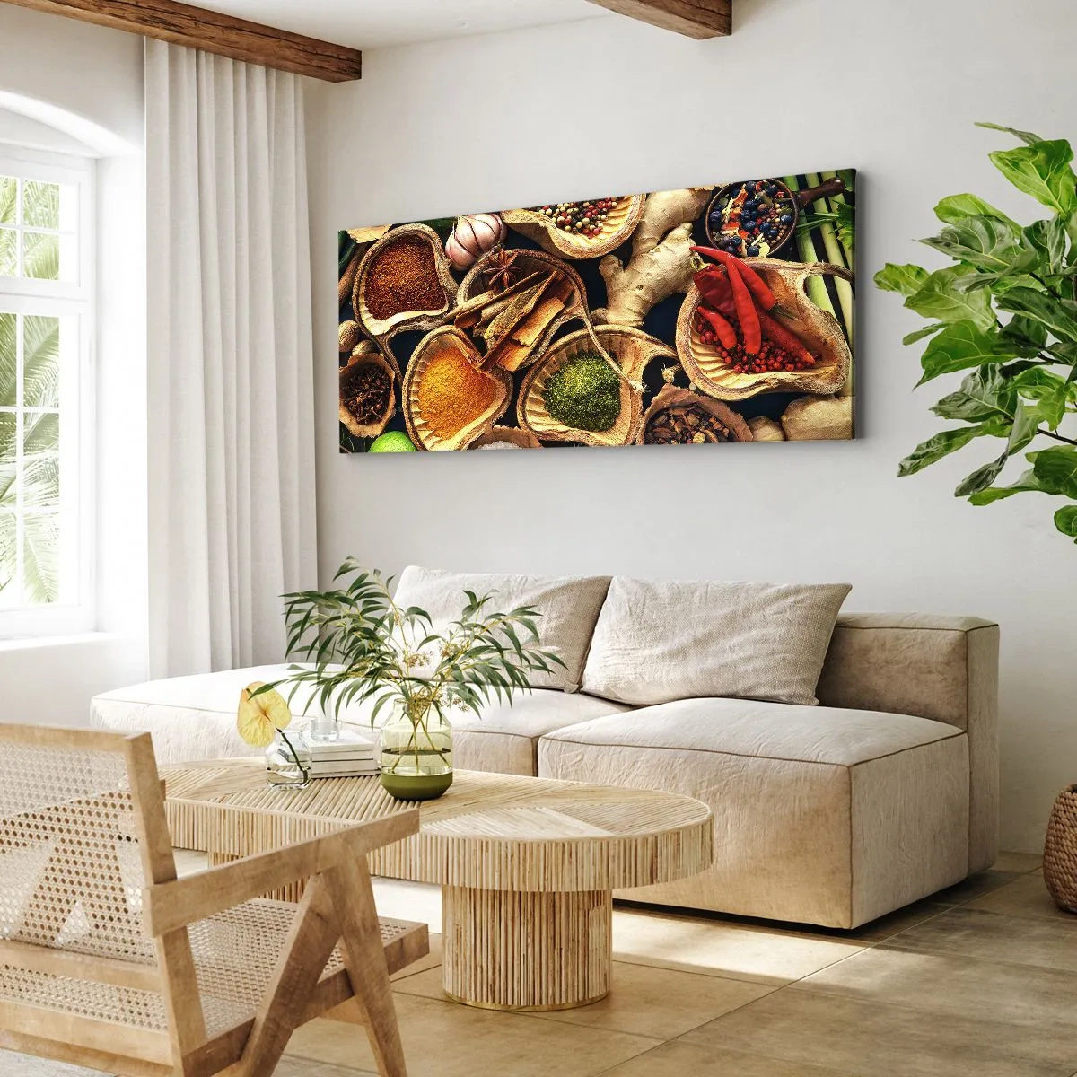 Quadro em tela - Leve o que quiser - 160x50 cm