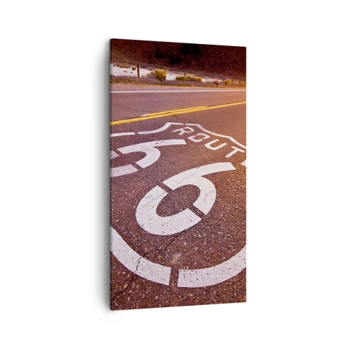Quadro em tela - A famosa estrada 66 - 45x80 cm
