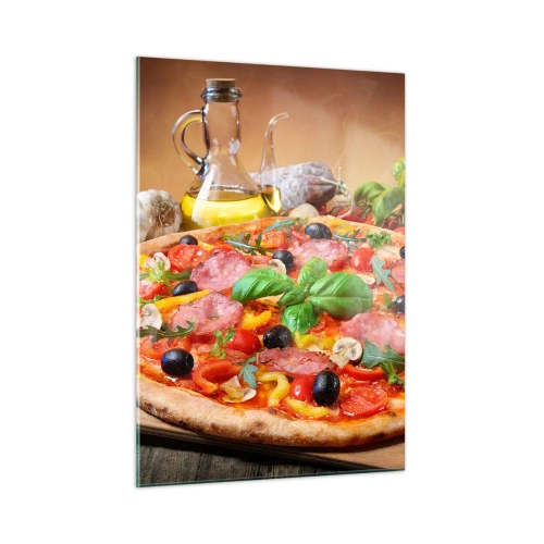 Quadro em vidro - Com um sabor verdadeiramente italiano - 50x70 cm