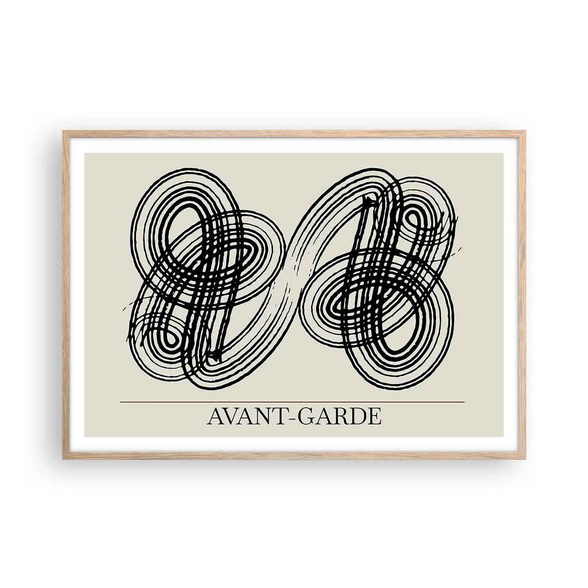 Pôster com moldura de carvalho claro - Saiu espontaneamente - 100x70 cm