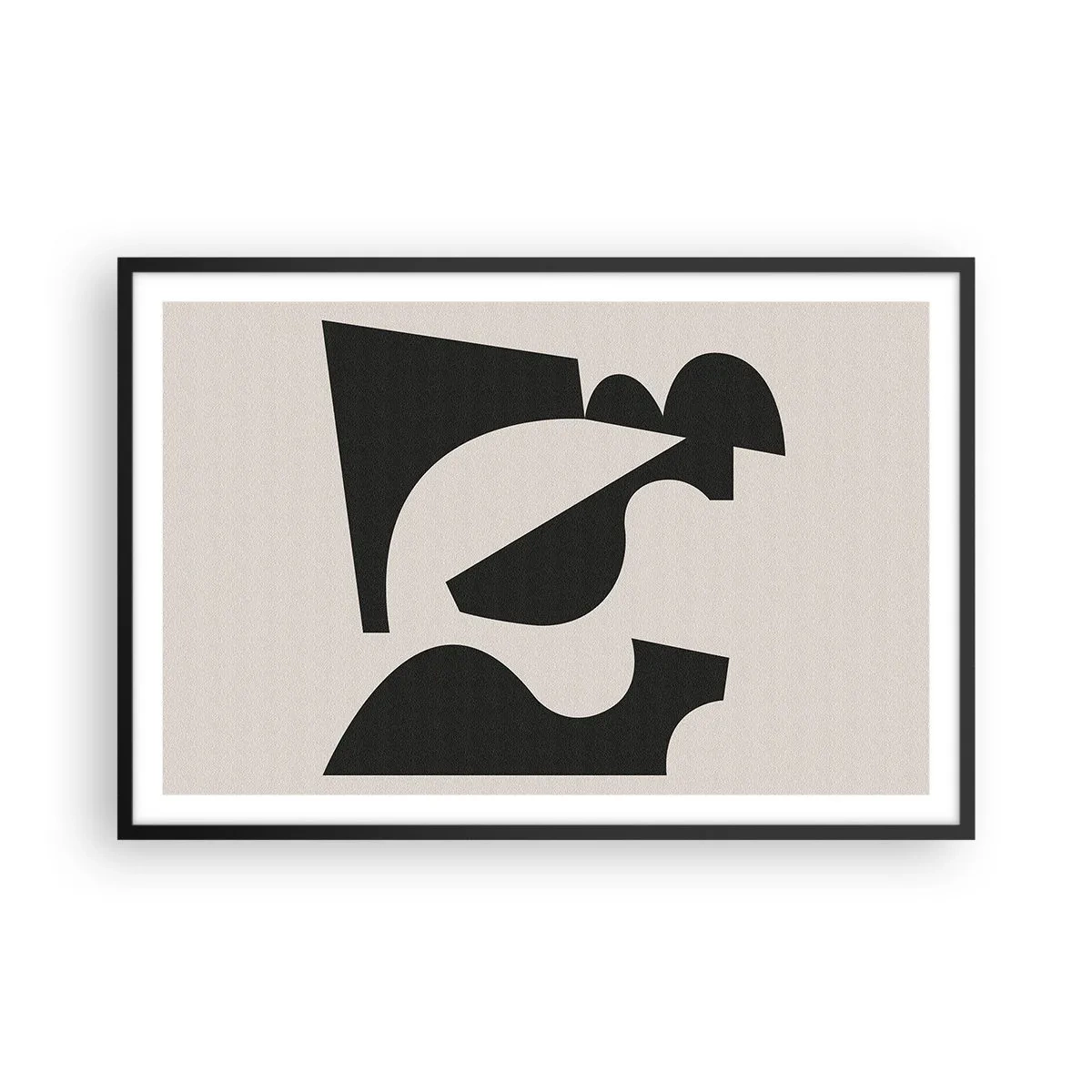 Pôster com moldura preta - Para automontagem - 91x61 cm