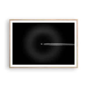 Pôster com moldura de carvalho claro - Em outra dimensão - 100x70 cm