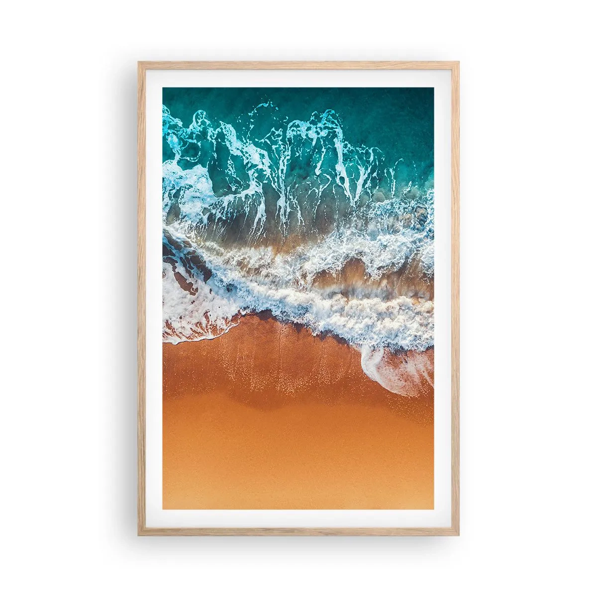 Pôster com moldura de carvalho claro - Sempre em par - 61x91 cm