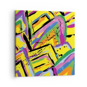 Quadro em tela - Grito de alegria - 70x70 cm