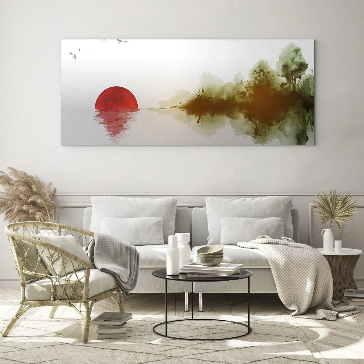 Quadro em vidro - Uma promessa de paz - 160x50 cm
