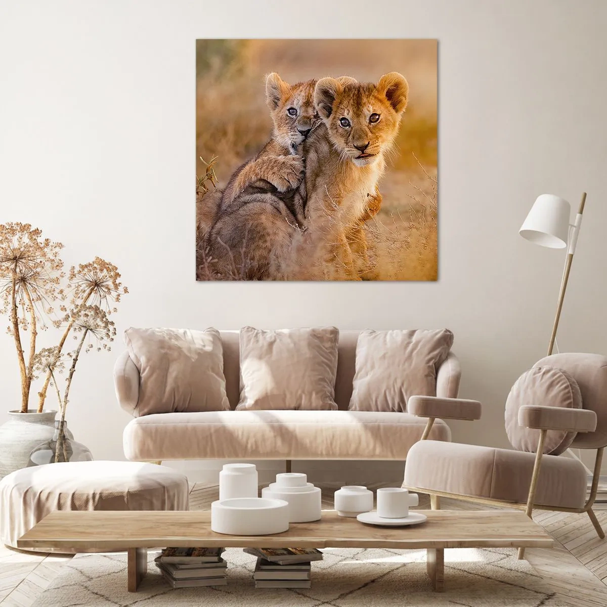 Quadro em tela - Não perturbe! Estamos a divertir-nos - 70x70 cm