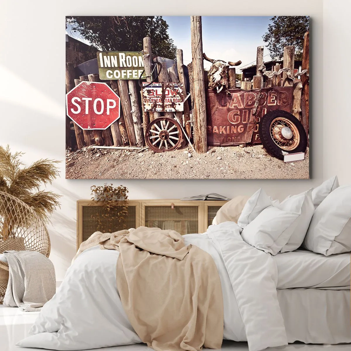 Quadro em tela - E o tempo parou - 120x80 cm