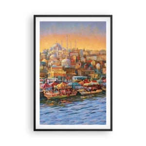 Pôster com moldura preta - Conto de Istambul - 61x91 cm