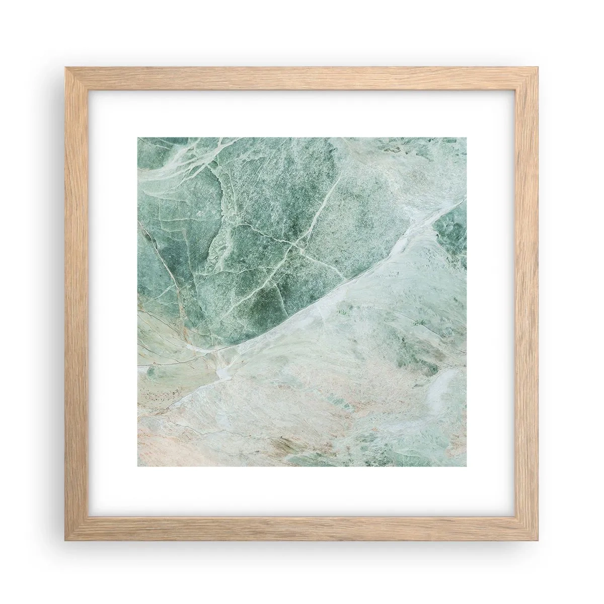 Pôster com moldura de carvalho claro - A nobre frieza da pedra - 30x30 cm