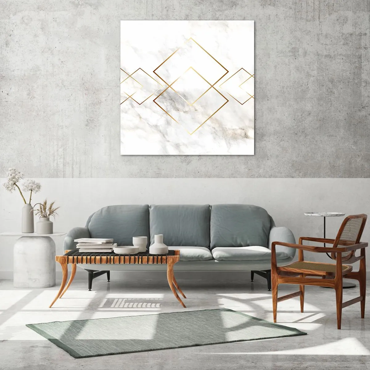 Quadro em vidro - Vista ao infinito - 40x40 cm