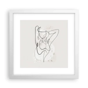 Pôster em moldura branca - A arte da sedução - 30x30 cm