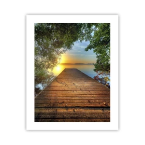 Pôster - Tome o seu tempo, sente-se - 40x50 cm