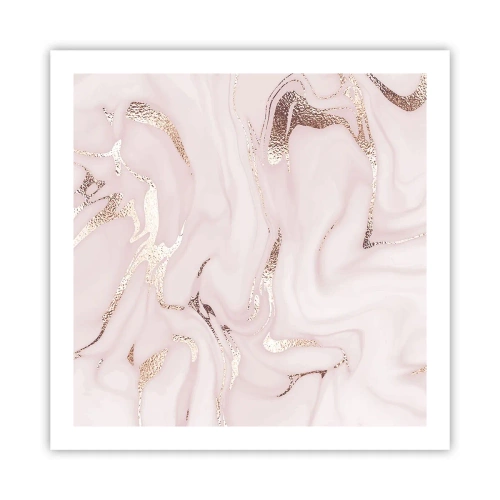 Pôster - Num lenço cor-de-rosa - 60x60 cm