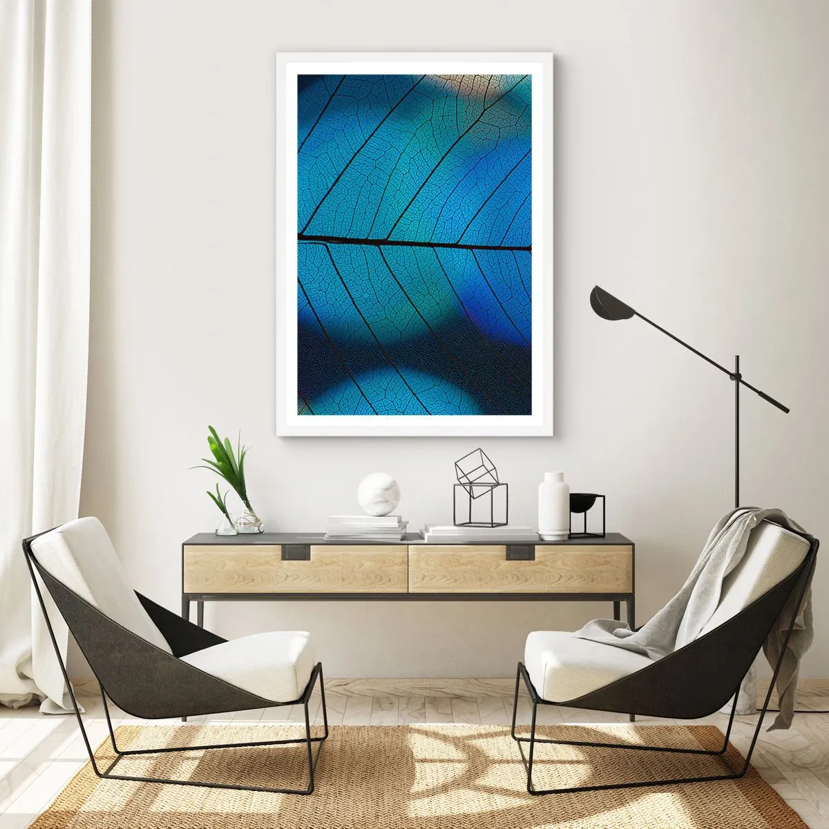 Pôster em moldura branca - Construção complexa - 40x50 cm