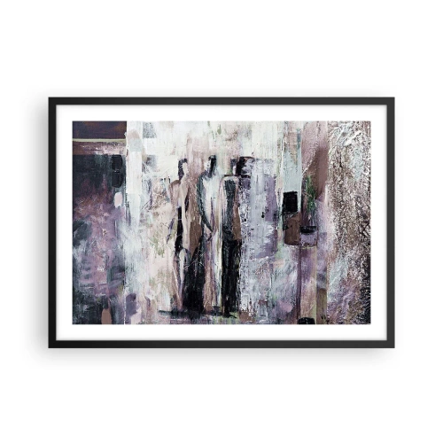 Pôster com moldura preta - Três misteriosos - 70x50 cm