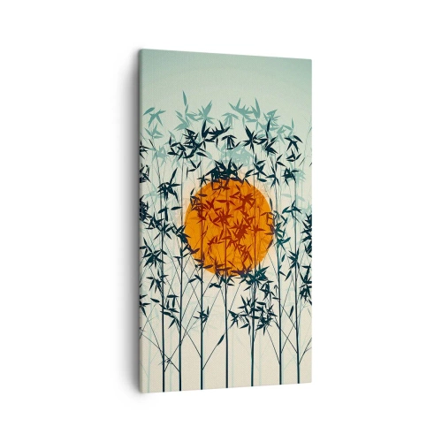 Quadro em tela - Sol japonês - 45x80 cm