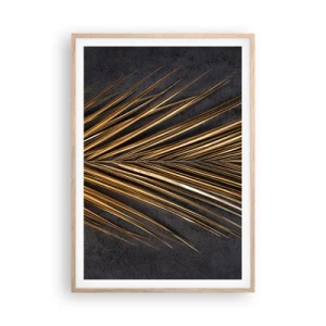 Pôster com moldura de carvalho claro - Ouro dos trópicos - 70x100 cm