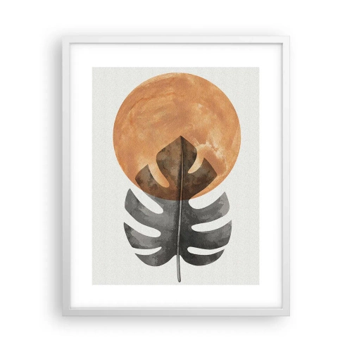 Pôster em moldura branca - Sempre o sol - 40x50 cm