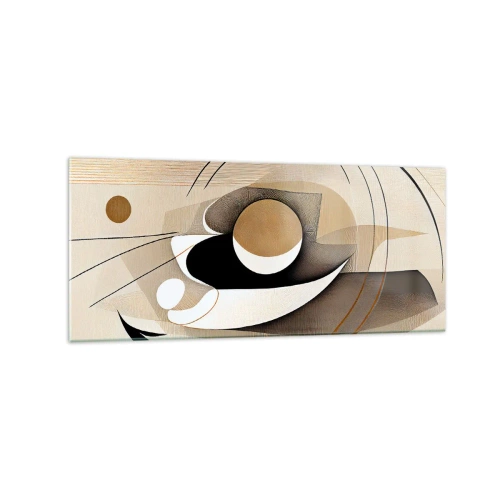 Quadro em vidro - Composição: a essência da palavra - 120x50 cm