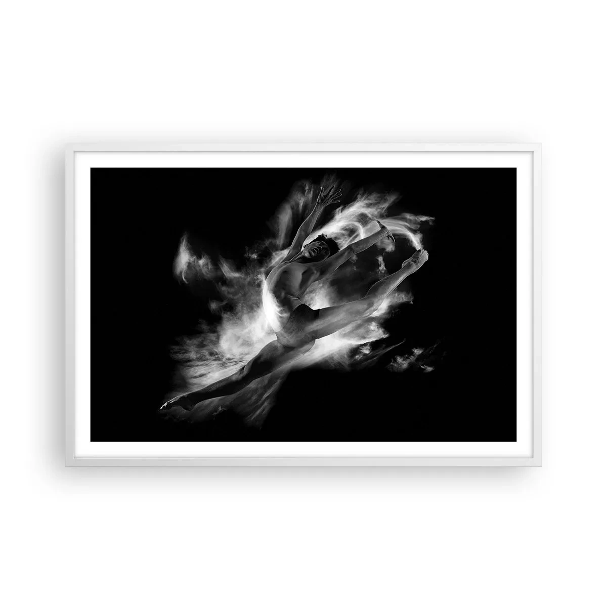 Pôster em moldura branca - Parado no ar - 91x61 cm