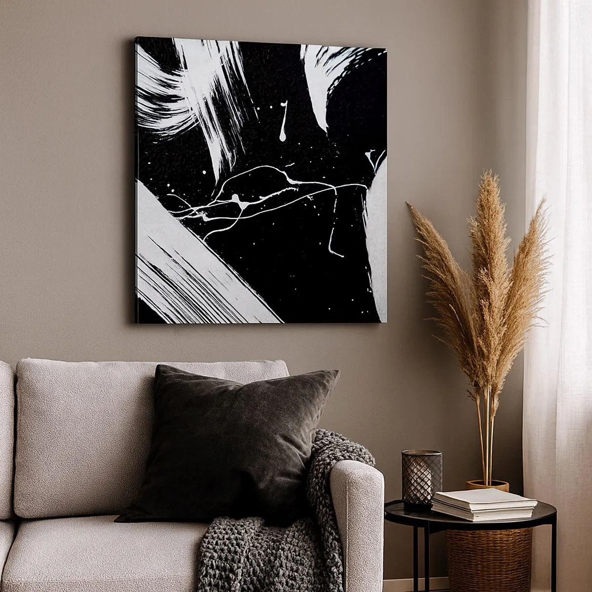 Quadro em tela - Quebrar a escuridão - 30x30 cm