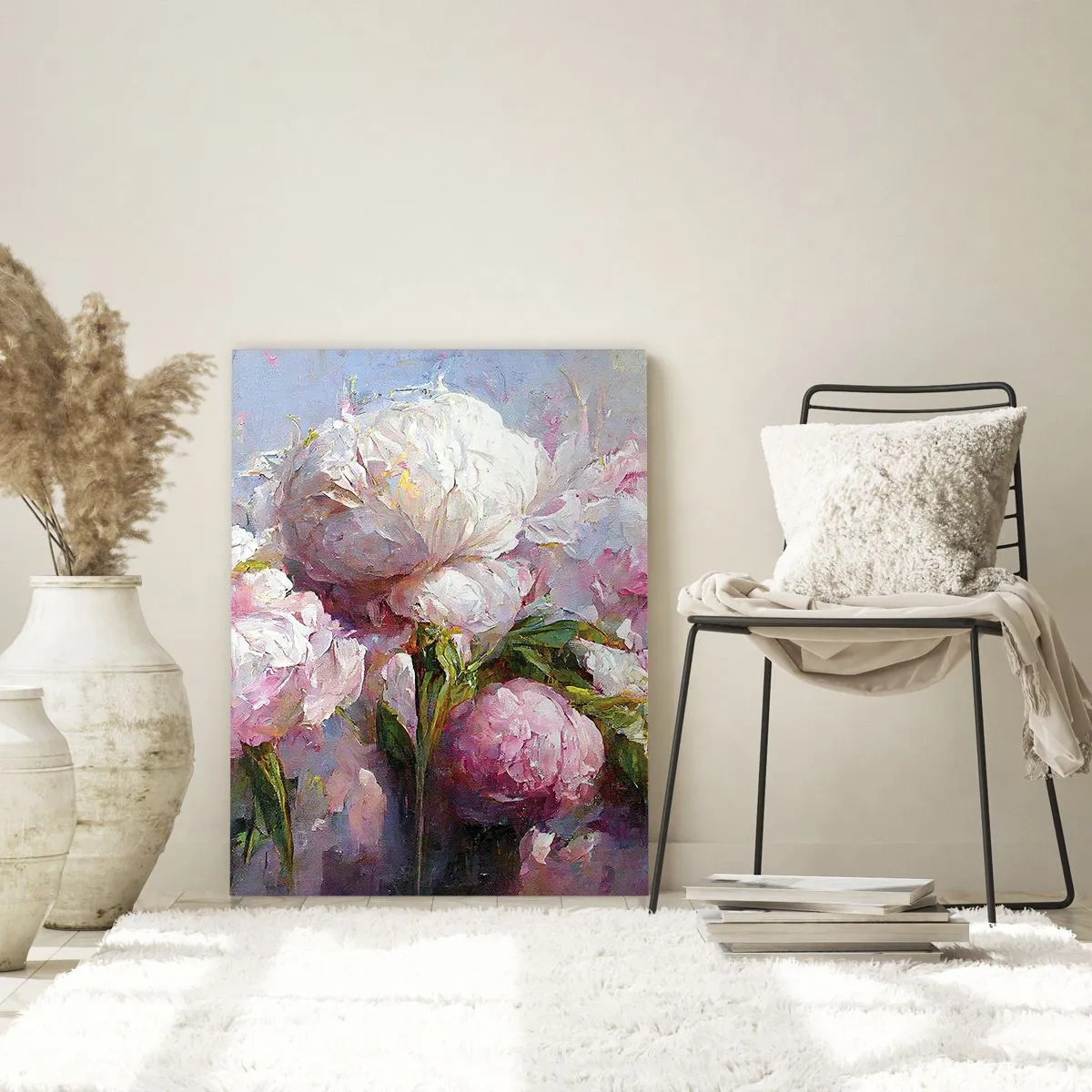 Quadro em vidro - Um buquê cheio de vida - 50x70 cm