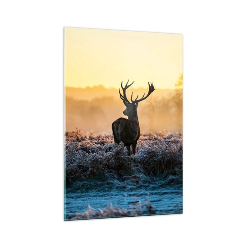 Quadro em vidro - Coroado em sua terra - 70x100 cm