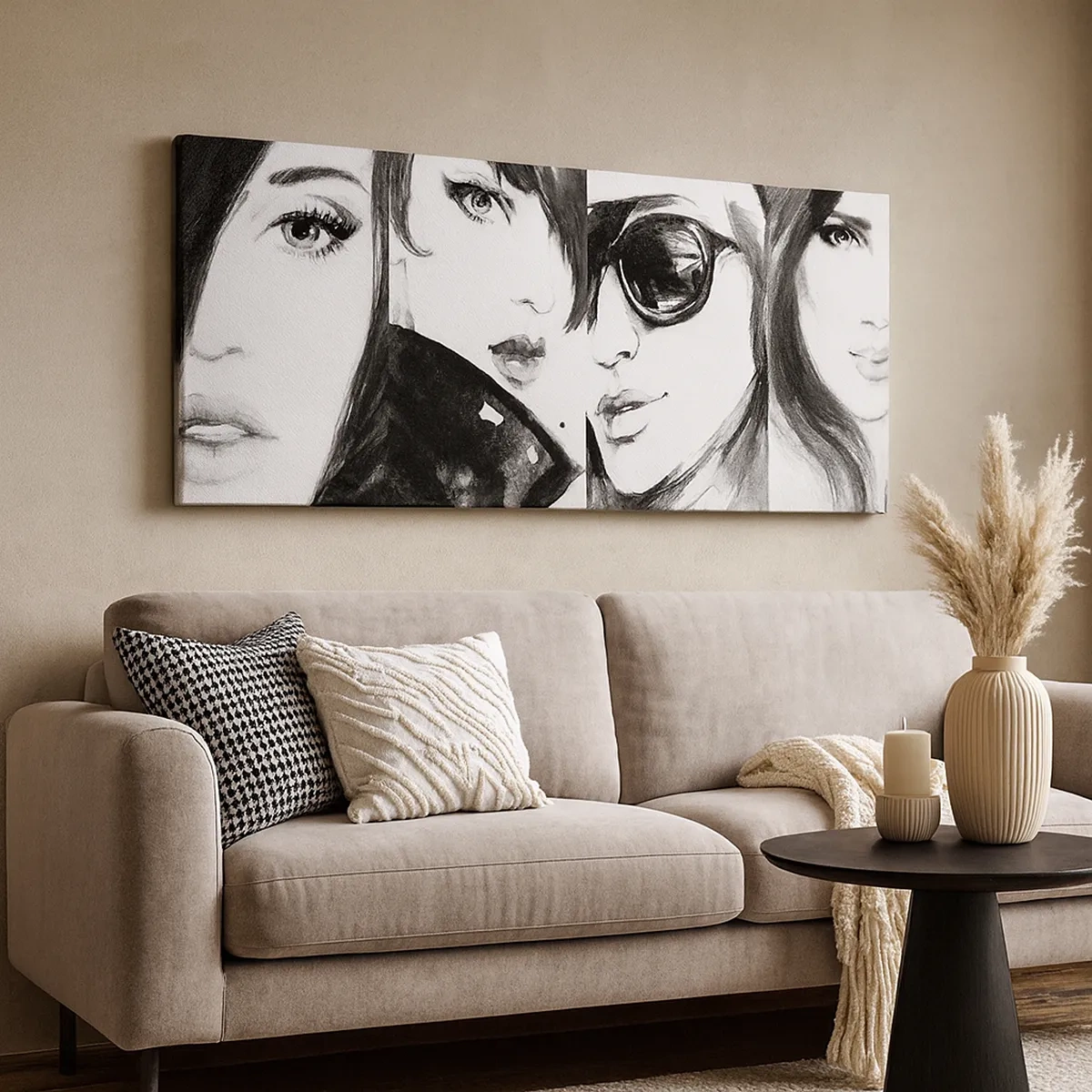 Quadro em tela - Beleza multiplicada - 30x30 cm