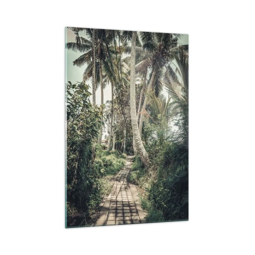 Quadro em vidro - Beco das palmeiras - 70x100 cm