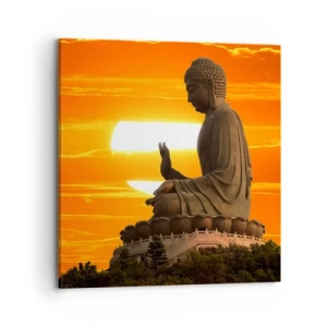 Quadro em tela - Sem medo do mundo - 70x70 cm